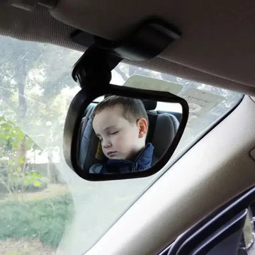 Adjustable Rear Convex Mirror, Child Monitor, In-Car, 2-in-1