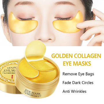 60pcs/box Seaweed Gold Collagen Eye Mask Anti Dark Circles