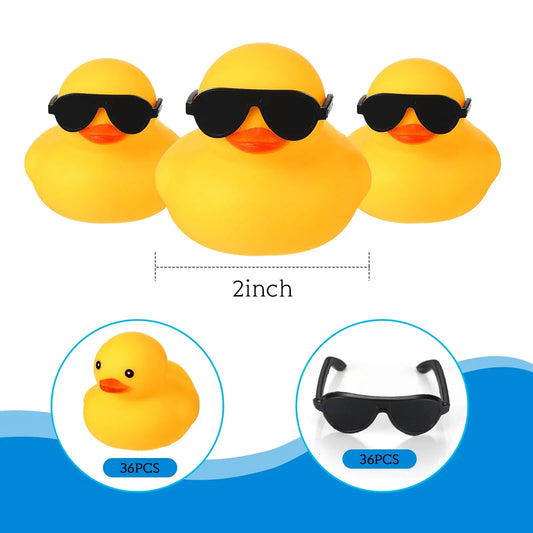 24PCS  Duck Toys Mini Rubber Ducks